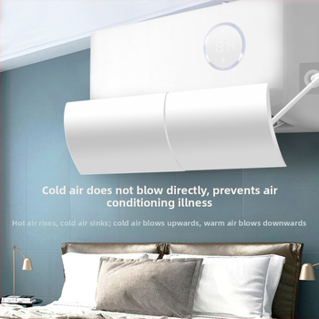 Oro kondicionieriaus vėjo deflektorius universalus mėnulio oro kondicionieriaus vėjo skydas buitinis sieninis oro kondicionierius be montavimo, vėjo deflektorius, apsaugantis nuo tiesioginio pūtimo