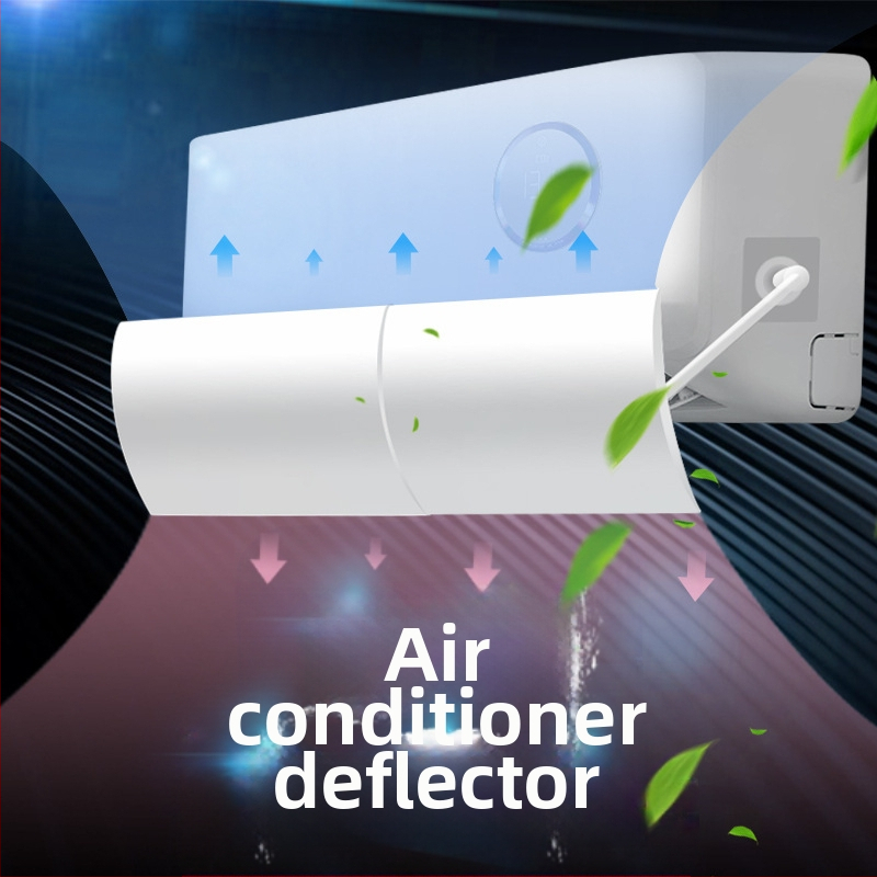 Универсален дефлектор за вятър за климатик, лунен дефлектор за климатик, домашен стенен дефлектор за вятър за климатик, който предотвратява директно духане