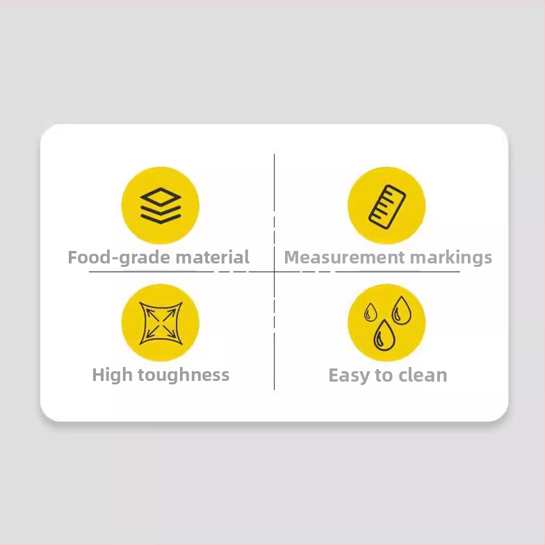 Силиконова подложка за месене с хранителен клас, удебелена незалепваща мека силиконова подложка за домакинство с кантар