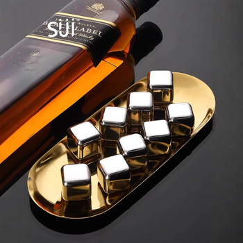 304 roostevabast terasest jää, kiirkülmutatud raudjää, tera suvine jahutav jää, koks, viski, taaskasutatavad jäähokipallid