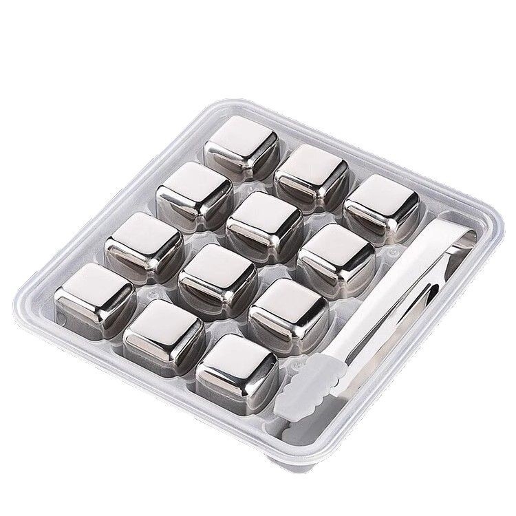 304 roostevabast terasest jää, kiirkülmutatud raudjää, tera suvine jahutav jää, koks, viski, taaskasutatavad jäähokipallid