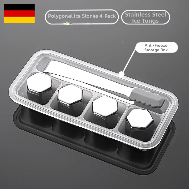 304 roostevabast terasest jää, kiirkülmutatud raudjää, tera suvine jahutav jää, koks, viski, taaskasutatavad jäähokipallid