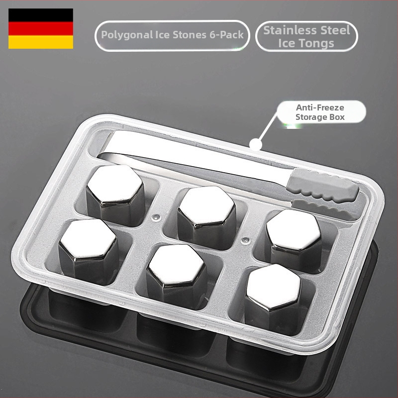 304 roostevabast terasest jää, kiirkülmutatud raudjää, tera suvine jahutav jää, koks, viski, taaskasutatavad jäähokipallid