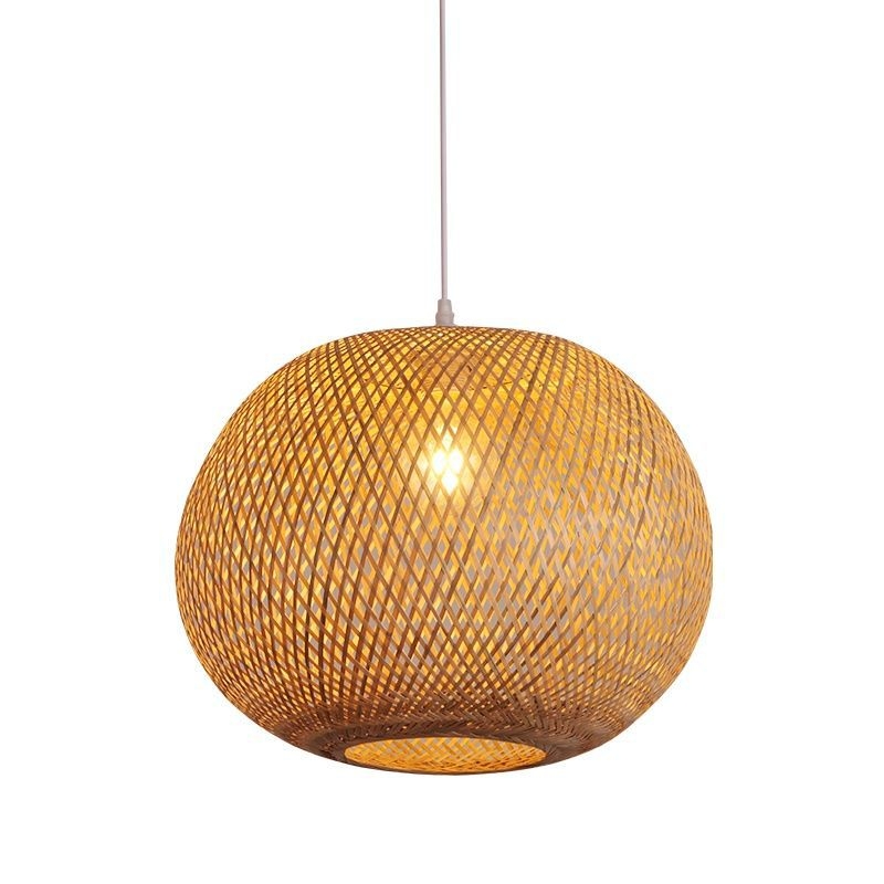 Bambusest lühter, bambusest zen-teemaja, külalistemaja, restoran, hotell, loominguline isikupärastatud latern, hiina stiilis kootud bambuslambid