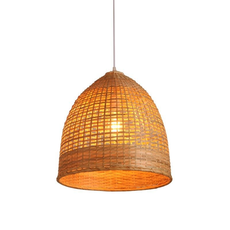 Bambusest lühter, bambusest zen-teemaja, külalistemaja, restoran, hotell, loominguline isikupärastatud latern, hiina stiilis kootud bambuslambid