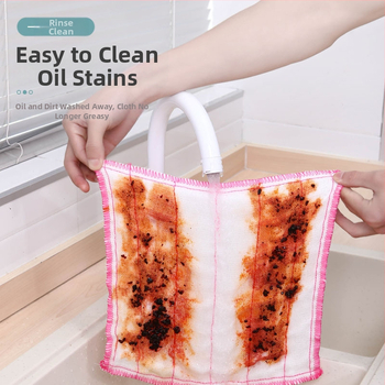 Puuvillane nõudepesulapp, 5 kihti, 26 x 26 cm, imav, settevaba nõudepesulapp, köögis kasutatav nõudepesurätik, hapu valamislapp