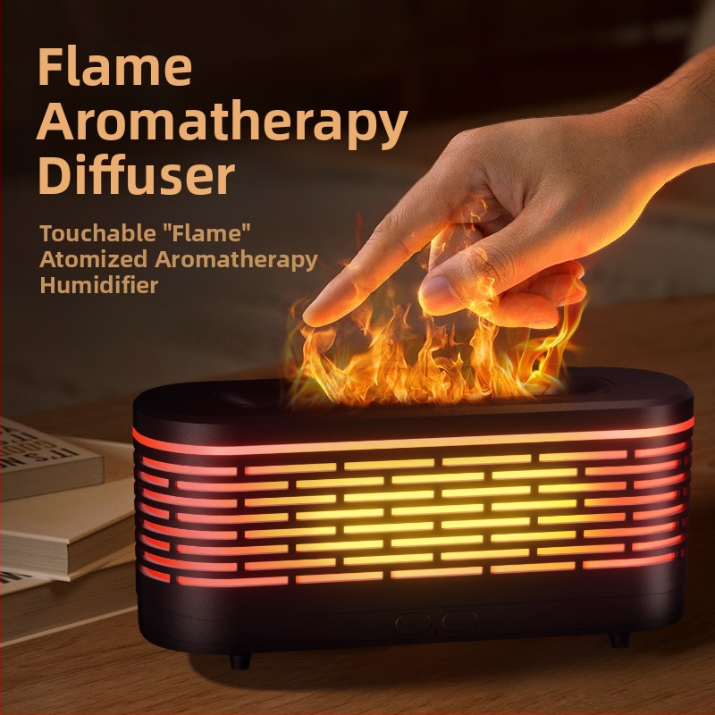 Креативна спалня, офис настолен овлажнител за пламък, домакинска малка мини нощна лампа, трансгранична машина за ароматерапия с етерични масла