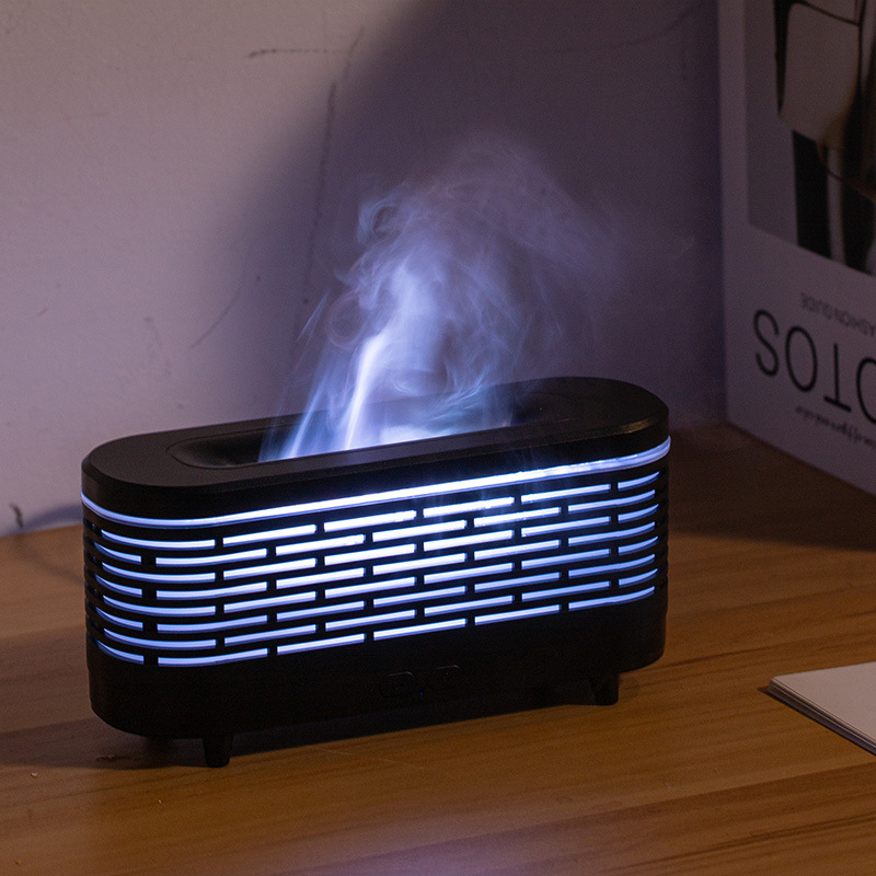 Kūrybinis miegamojo biuro darbalaukio liepsnos drėkintuvas buitiniam mažam naktiniam šviestuvui tarpvalstybinis eterinio aliejaus aromaterapijos aparatas