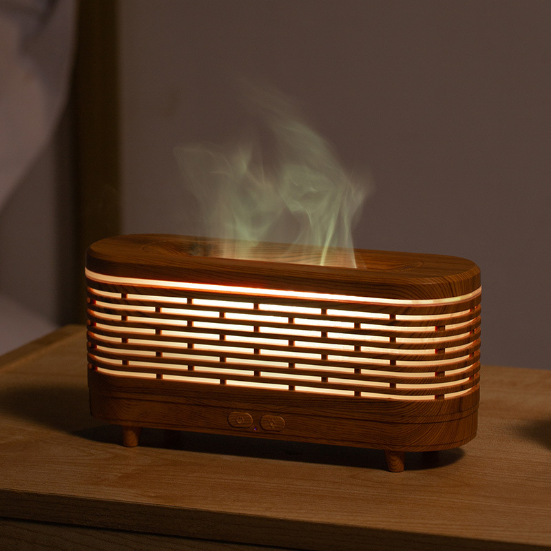 Kūrybinis miegamojo biuro darbalaukio liepsnos drėkintuvas buitiniam mažam naktiniam šviestuvui tarpvalstybinis eterinio aliejaus aromaterapijos aparatas