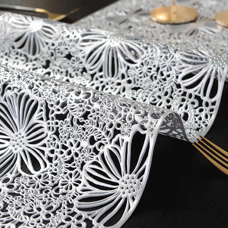 Pārrobežu karsti pārdots svaigu saulespuķu dobu galda celiņš, Eiropas stila, viegls, grezns PVC pretapaugšanas, ūdensizturīgs, pretapplaucēšanās, videi draudzīgs, dekoratīvs, garš dvielis