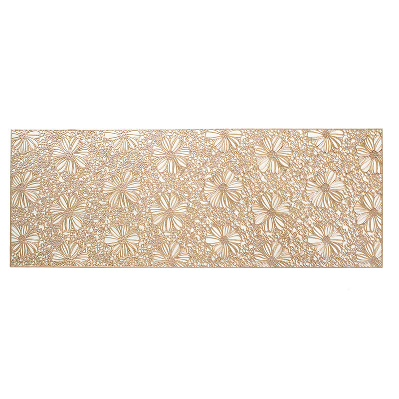 Pārrobežu karsti pārdots svaigu saulespuķu dobu galda celiņš, Eiropas stila, viegls, grezns PVC pretapaugšanas, ūdensizturīgs, pretapplaucēšanās, videi draudzīgs, dekoratīvs, garš dvielis