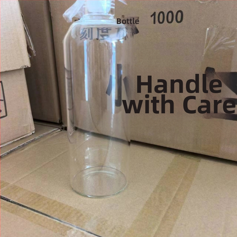 Kvaliteetne külmpruulimispudel, kuumakindel külmpruulitud teetass ajaskaalaga, kõrge borosiilikaatklaasist veetass, külmpruulitud teetass 500–1000