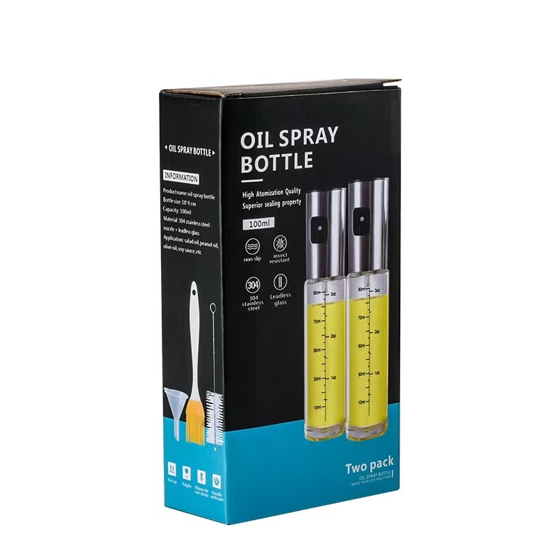 304 nerūdijančio plieno aliejaus įpurškimo butelis, kepsninės presas, purškiamo aliejaus įpurškimo butelis, virtuvės padažo acto aliejaus įpurškimas, nepralaidus stiklinis aliejaus puodas