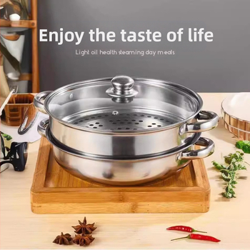 Gamyklinis tiesioginis indukcinis viryklės garintuvas buitiniam nerūdijančio plieno sriubos puodui, skirtam dujinės sriubos karštam puodui, dvigubo sluoksnio dovanų garintuvas