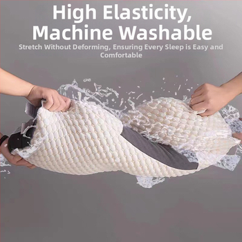 Nauja megzta medvilninė kaklo apsaugos masažinė pagalvė nesugriūva namų miego pagalvė viešbučio bendrabučio viengulė dviguba pagalvės šerdis didmeninė prekyba