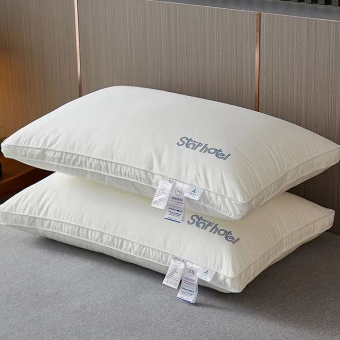 Nauja megzta medvilninė kaklo apsaugos masažinė pagalvė nesugriūva namų miego pagalvė viešbučio bendrabučio viengulė dviguba pagalvės šerdis didmeninė prekyba