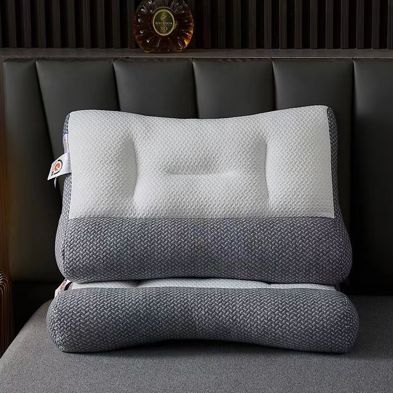 Nauja megzta medvilninė kaklo apsaugos masažinė pagalvė nesugriūva namų miego pagalvė viešbučio bendrabučio viengulė dviguba pagalvės šerdis didmeninė prekyba