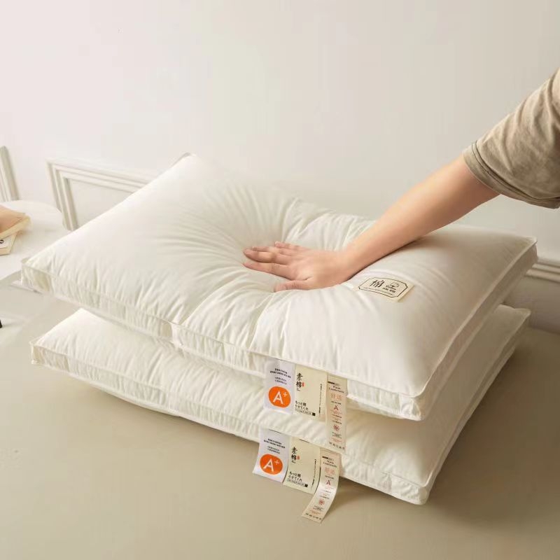 Nauja megzta medvilninė kaklo apsaugos masažinė pagalvė nesugriūva namų miego pagalvė viešbučio bendrabučio viengulė dviguba pagalvės šerdis didmeninė prekyba