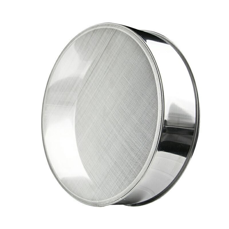 Kepimo įrankiai Virtuvės nerūdijančio plieno miltų sietas Rankinis apvalus miltų sietas 40 akių smulkus miltų sietas Sietas