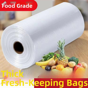 PE medžiagos sustorintas taškinis laužymo ištisinis ritininis maišelis mikrobangų krosnelei, buitiniam didmeniniam naudojimui, vienkartinis didelis ritininis plokščias burnos šviežumo laikymo maišelis