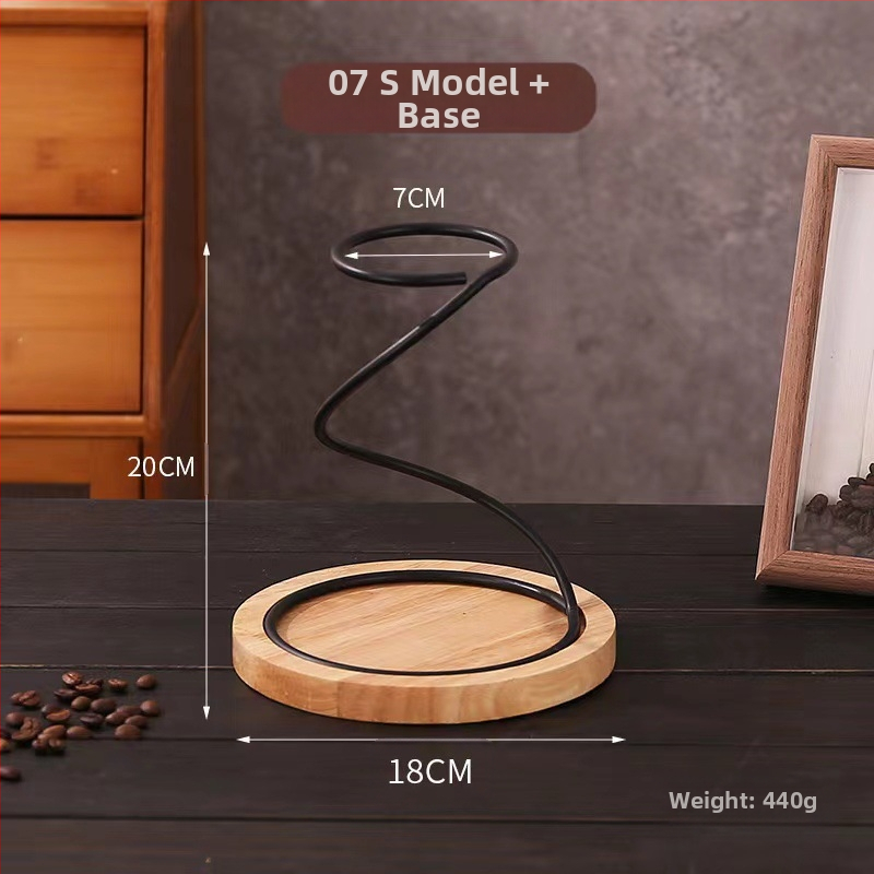 Ръчна скоба за кафе, метална стойка за филтърни чаши, фуния за капене, желязна стойка за филтърни чаши, скоба за филтърни чаши V60