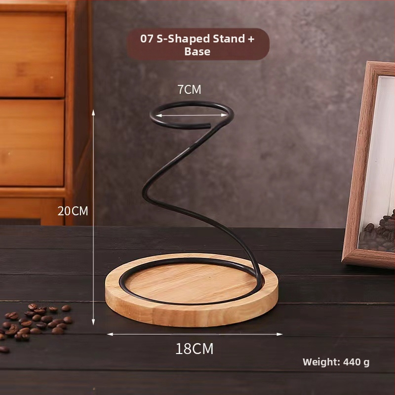 Käeshoitav kohviklamber Metallist filtritopsihoidik Tilkumislehter Filtritops Raudrest V60 Filtritopsihoidik