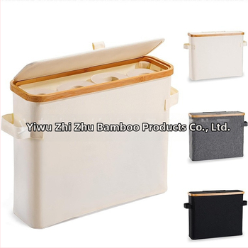 Tarpvalstybinis nešvarių drabužių krepšys miegamajam su vidiniu krepšiu ir dangčiu, sulankstomas bambuko ir medžio nešvarių drabužių laikymo krepšys vonios kambariui, didelis nešvarių drabužių krepšys