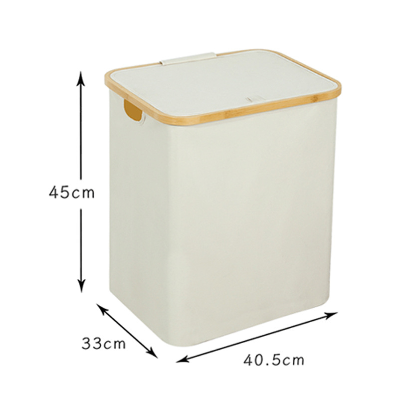Tarpvalstybinis nešvarių drabužių krepšys miegamajam su vidiniu krepšiu ir dangčiu, sulankstomas bambuko ir medžio nešvarių drabužių laikymo krepšys vonios kambariui, didelis nešvarių drabužių krepšys