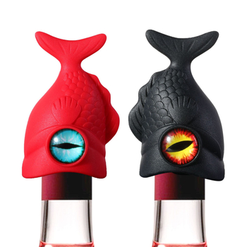 Tarpvalstybinis karšto maisto kokybės mažų žuvų raudonojo vyno kamštis silikoninio butelio kamštis vyno butelio kamštis vyno vakuuminis kamštis silikoninis vyno butelis