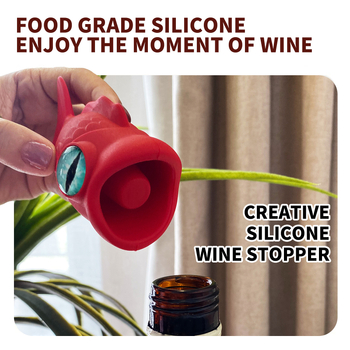 Tarpvalstybinis karšto maisto kokybės mažų žuvų raudonojo vyno kamštis silikoninio butelio kamštis vyno butelio kamštis vyno vakuuminis kamštis silikoninis vyno butelis