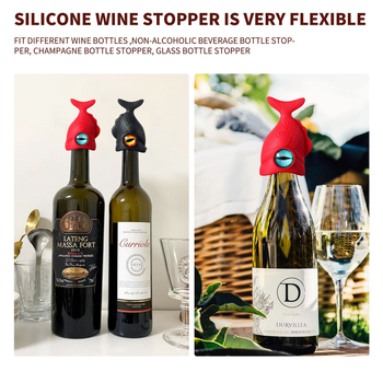 Tarpvalstybinis karšto maisto kokybės mažų žuvų raudonojo vyno kamštis silikoninio butelio kamštis vyno butelio kamštis vyno vakuuminis kamštis silikoninis vyno butelis