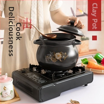 Puodas sveikatos išsaugojimui sriubos puodas troškinys keraminis puodas dujinis žemės troškinys sriubos puodas atvira ugnis aukštai temperatūrai atsparus buitinis troškinys sriubos puodas