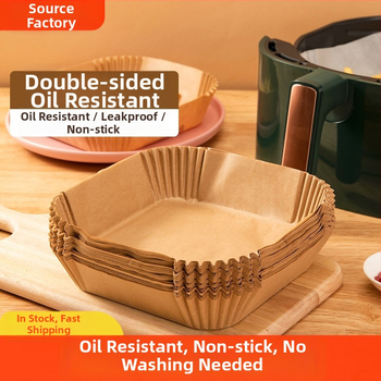 Ruudukujuline õhufritüüripaber Spetsiaalne paber Majapidamises kasutatav õli imav paberialus Toidukvaliteediga silikoonõli paberialus Ruudukujuline õhufritüüripaber