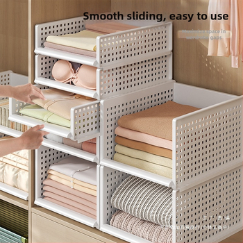 Гардероб за съхранение на многопластови дрехи за дома, спалня, тип чекмедже, куха кутия за съхранение, удебелена преграда