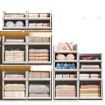 Гардероб за съхранение на многопластови дрехи за дома, спалня, тип чекмедже, куха кутия за съхранение, удебелена преграда