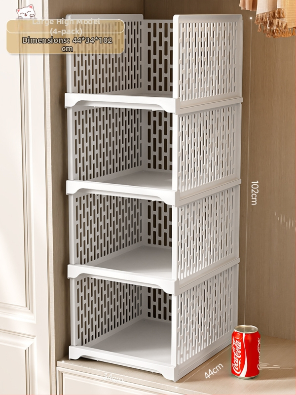 Гардероб за съхранение на многопластови дрехи за дома, спалня, тип чекмедже, куха кутия за съхранение, удебелена преграда