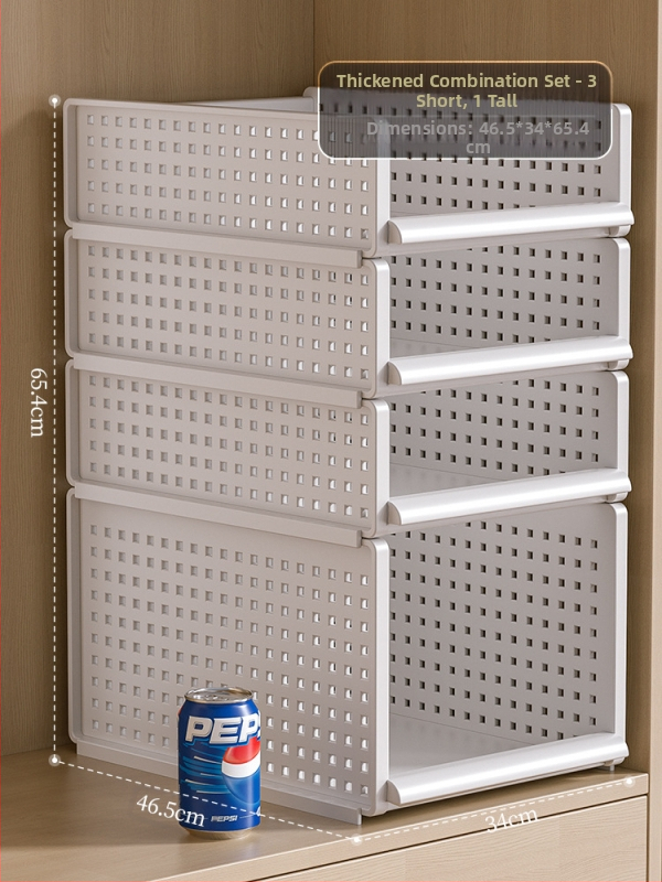 Гардероб за съхранение на многопластови дрехи за дома, спалня, тип чекмедже, куха кутия за съхранение, удебелена преграда