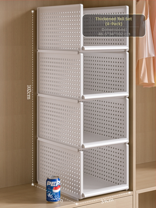 Гардероб за съхранение на многопластови дрехи за дома, спалня, тип чекмедже, куха кутия за съхранение, удебелена преграда