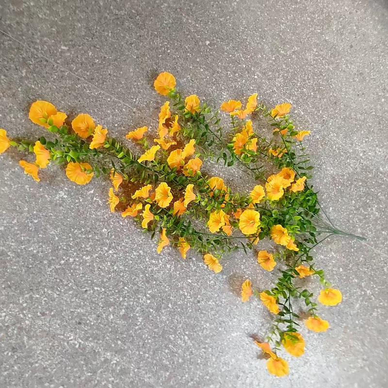 Tarpvalstybinė Amazonės imitacijos gėlė, eukalipto gėlė, šilko gėlė, namų vestuvių lauko kiemo sieninė pakabinama rotango sieninė pakabinama