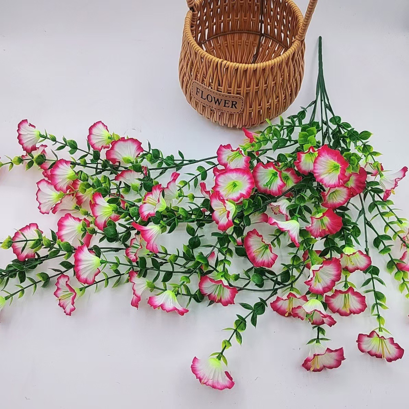Tarpvalstybinė Amazonės imitacijos gėlė, eukalipto gėlė, šilko gėlė, namų vestuvių lauko kiemo sieninė pakabinama rotango sieninė pakabinama