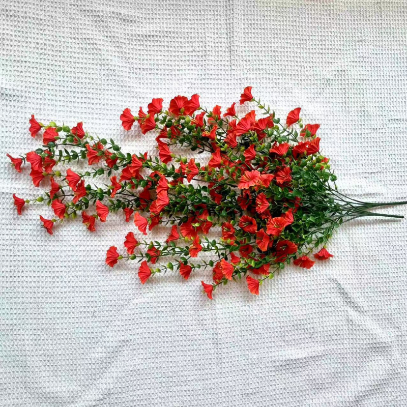 Tarpvalstybinė Amazonės imitacijos gėlė, eukalipto gėlė, šilko gėlė, namų vestuvių lauko kiemo sieninė pakabinama rotango sieninė pakabinama
