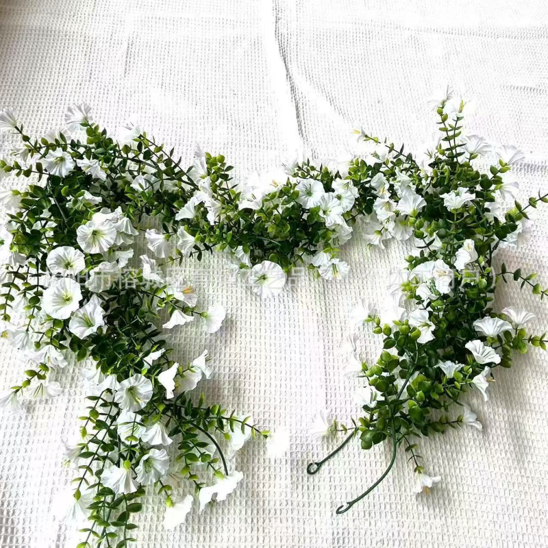 Tarpvalstybinė Amazonės imitacijos gėlė, eukalipto gėlė, šilko gėlė, namų vestuvių lauko kiemo sieninė pakabinama rotango sieninė pakabinama