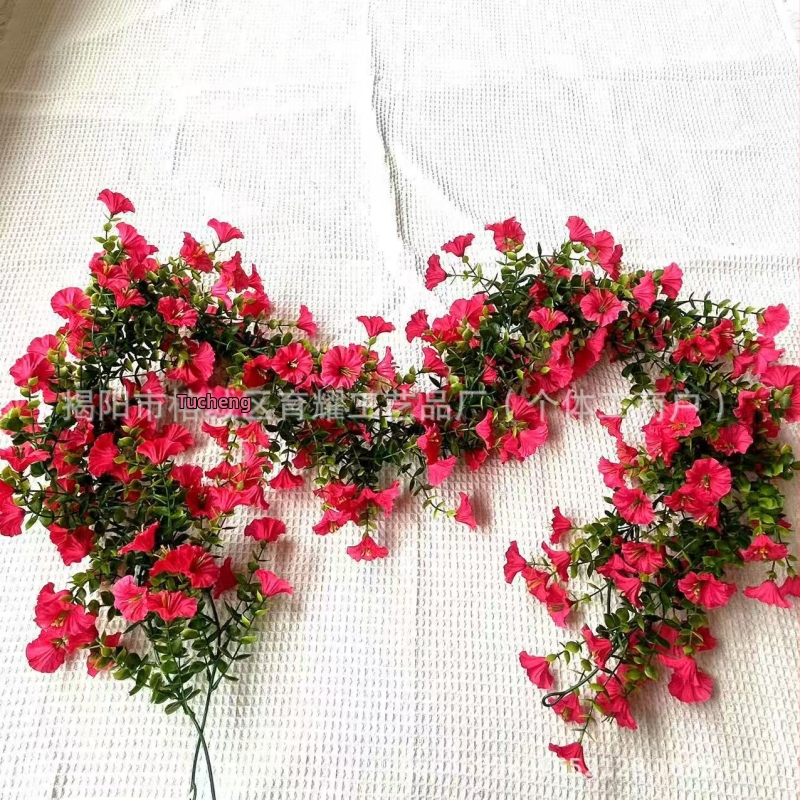 Tarpvalstybinė Amazonės imitacijos gėlė, eukalipto gėlė, šilko gėlė, namų vestuvių lauko kiemo sieninė pakabinama rotango sieninė pakabinama