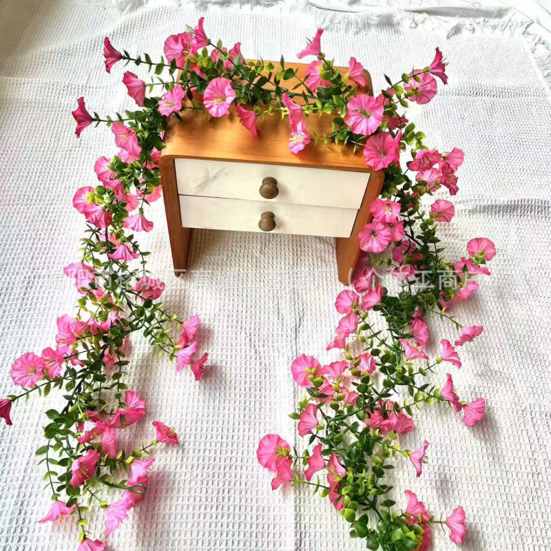 Tarpvalstybinė Amazonės imitacijos gėlė, eukalipto gėlė, šilko gėlė, namų vestuvių lauko kiemo sieninė pakabinama rotango sieninė pakabinama