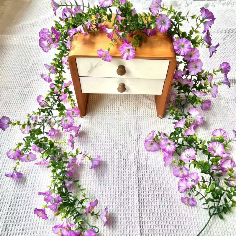 Tarpvalstybinė Amazonės imitacijos gėlė, eukalipto gėlė, šilko gėlė, namų vestuvių lauko kiemo sieninė pakabinama rotango sieninė pakabinama