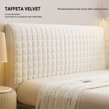 2025 m. naujas latekso vėsinamasis lovos užtiesalas, sutankintas medinis lovos minkštas paketas, dulkėms atsparus, viskas įskaičiuota neutralus lovos galinis užvalkalas