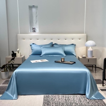 Nauja aukščiausios klasės Tencel vientisos spalvos šilkinė stumdoma, šviesi, prabangi viešbučio vasarinė plona viengulė dvigulė lyocell paklodė