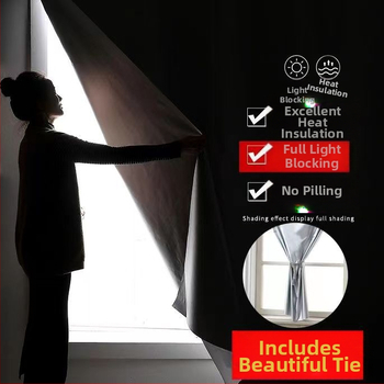 Visiškai užtemdančios užuolaidos, audinys, apdailintas nuo saulės, miegamasis, balkonas, nuomojamas kambarys, be perforacijų, nepermatomas klirensas