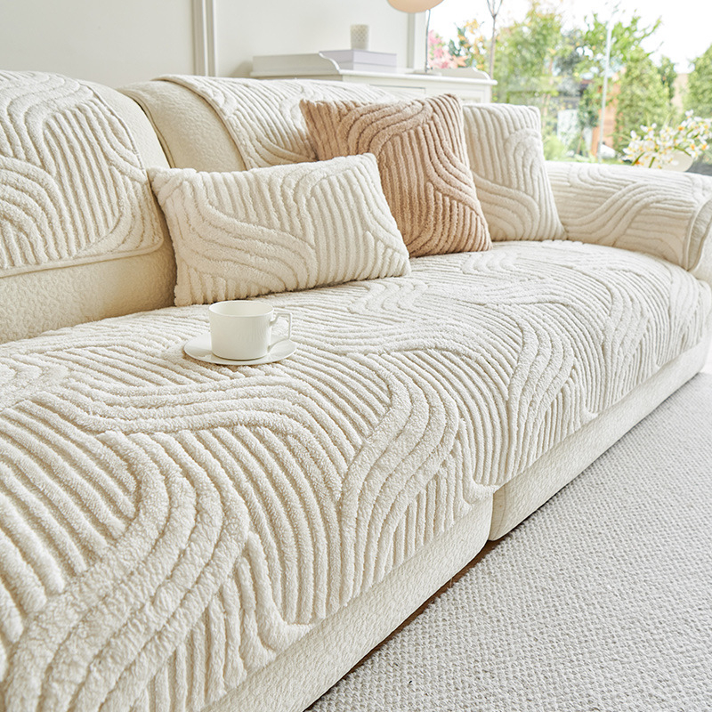 2024 m. nauja rudens ir žiemos sutankinta pliušinė sofos pagalvėlė, neslystanti, nešvari, apsauganti nuo įbrėžimų, „Advanced Sense“ sofos pagalvėlė