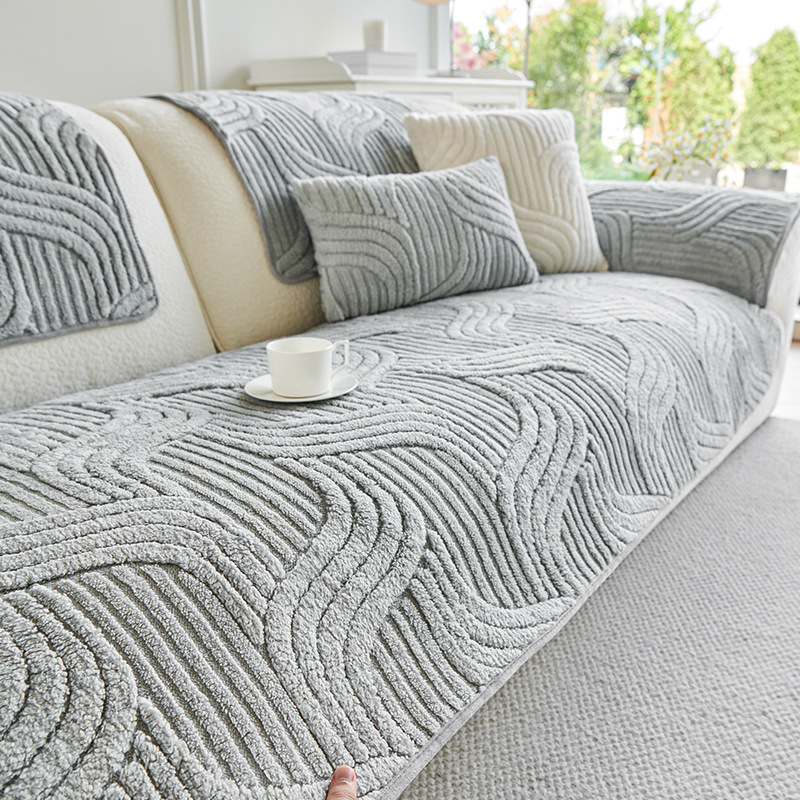 2024 m. nauja rudens ir žiemos sutankinta pliušinė sofos pagalvėlė, neslystanti, nešvari, apsauganti nuo įbrėžimų, „Advanced Sense“ sofos pagalvėlė